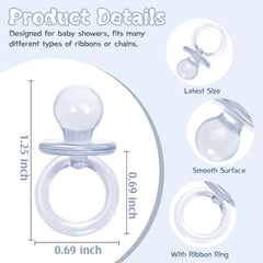 XINHUIDALSQ mini pacifiers on table scatter, ideal for playful party games.