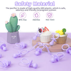 XINHUIDALSQ pacifier craft rings enable simple ribbon threading
