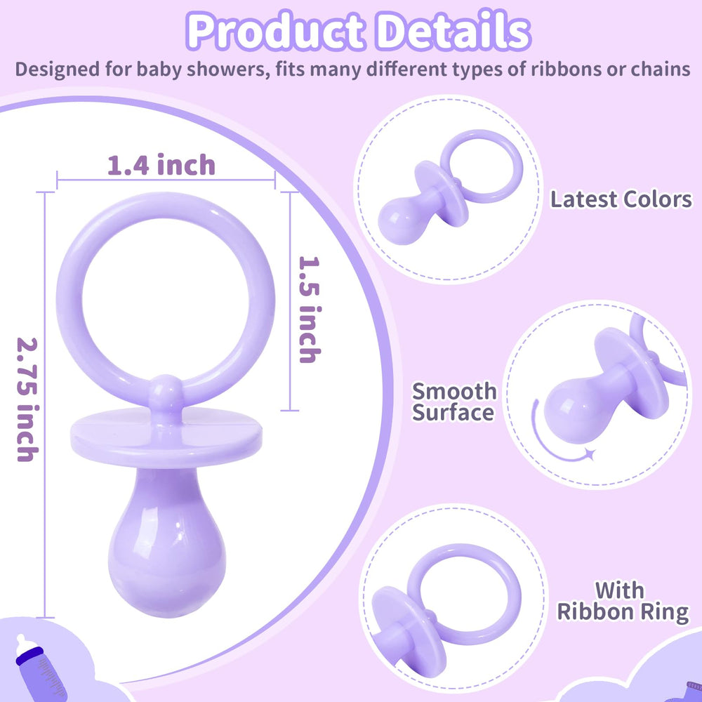 XINHUIDALSQ purple pacifier 2.75-in close-up for durable party use