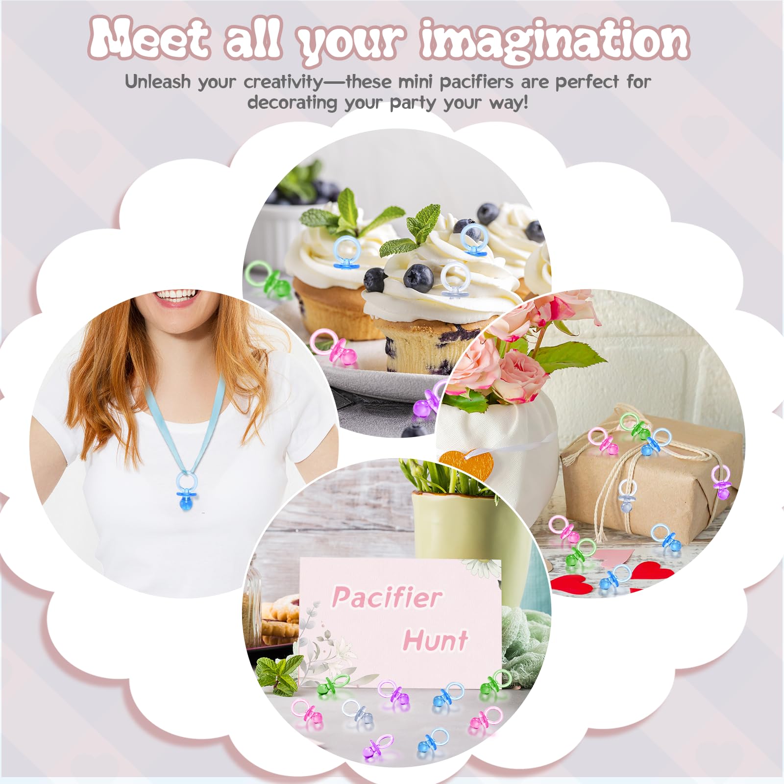 XINHUIDALSQ pacifiers table scatter enhances tablescapes with tiny eye-catching pieces