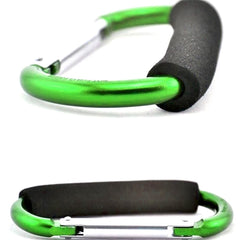 XINHUISHQZ stroller hook carabiner clip secures bags on the go.