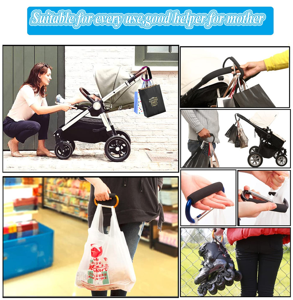 XINHUISHQZ stroller hook compact lightweight design travels easily.