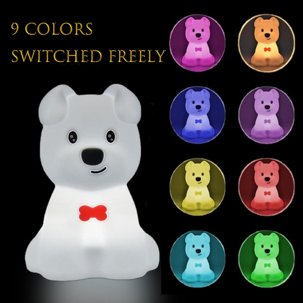 Xinjinhju dog night light USB rechargeable with long battery life.