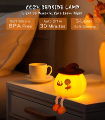 Xinjue pumpkin night light featuring wizard hat adds playful charm to kids' room