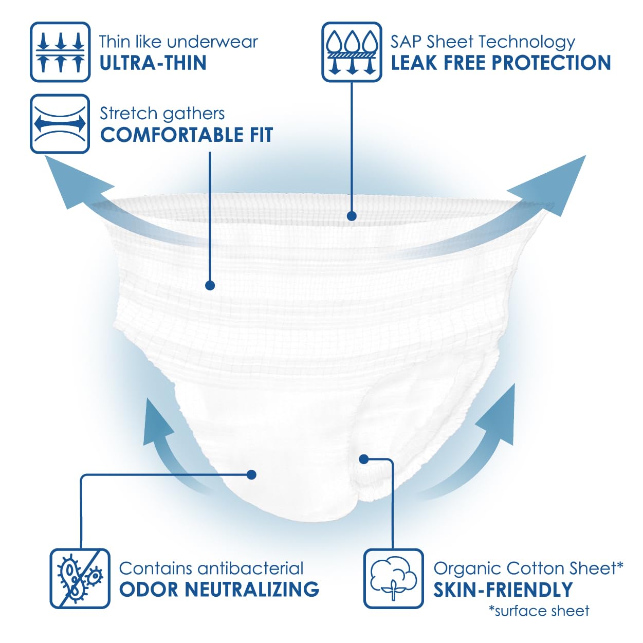 XINS unisex design allows comfortable wear for all users.