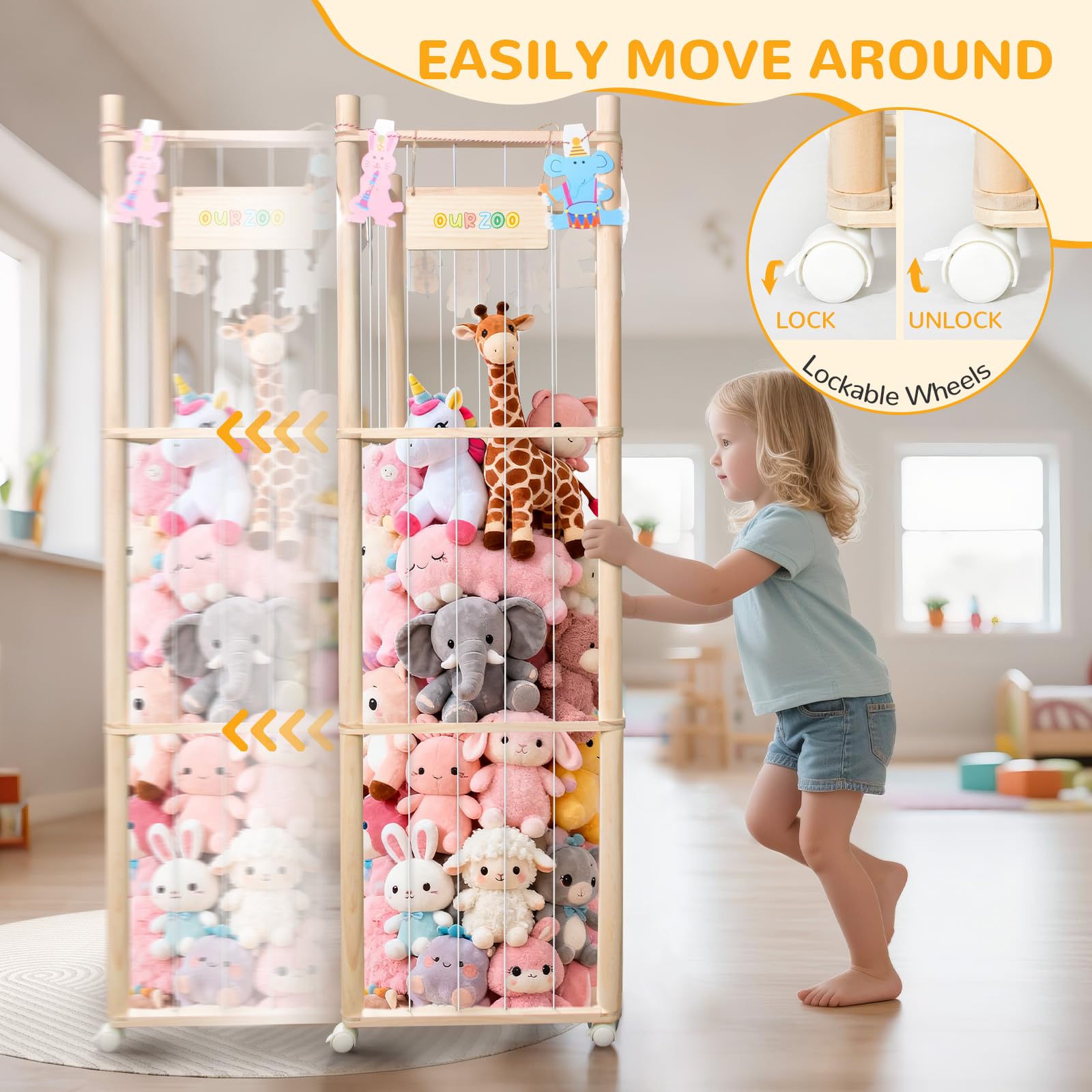XiYeM customizable decor with stickers and banner to personalize the space.