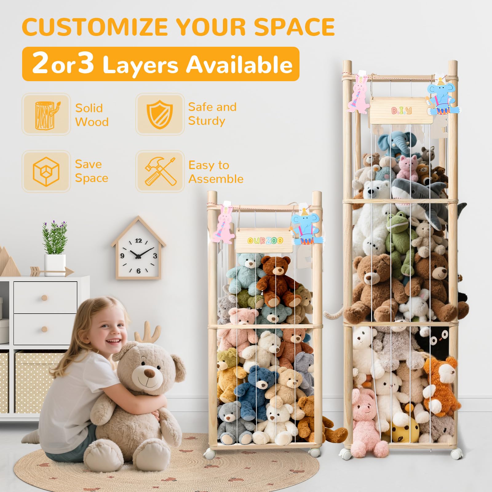 XiYeM easy-to-follow assembly steps enable quick setup.