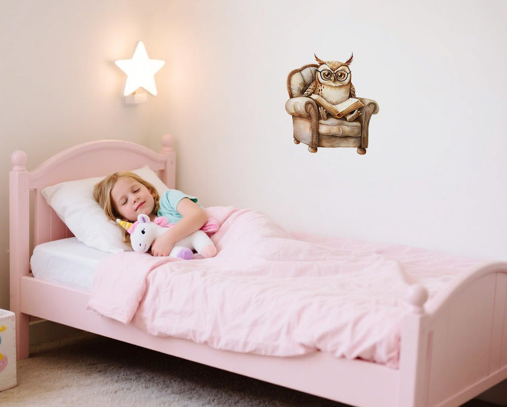Xizhenyuan owl classroom wall decal guides reading corners with friendly visuals
