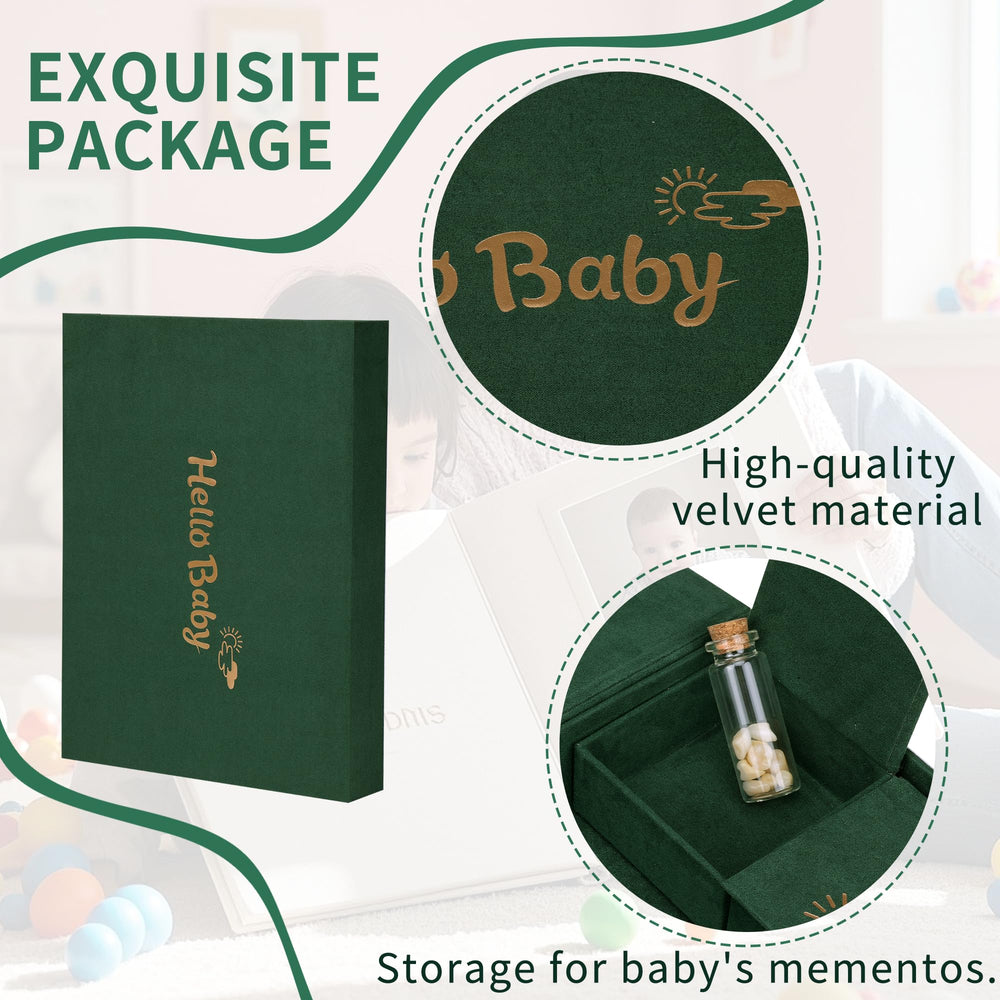 XKDOUS gift box with three compartments for keepsakes and memories