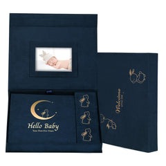 XKDOUS velvet baby book cover with timeless design preserves precious memories.