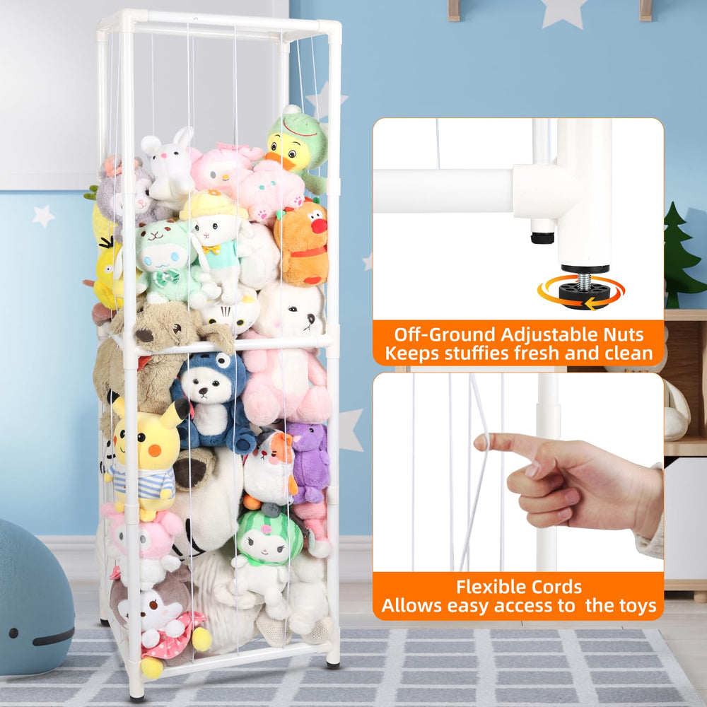 XMBecc elastic rope enables easy access to stored plushies