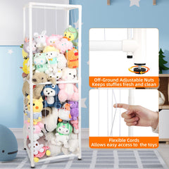 XMBecc elastic rope enables easy access to stored plushies