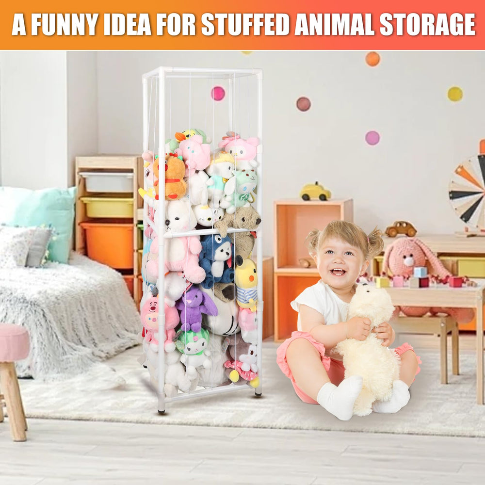 XMBecc large white stuffed animal zoo fits nurseries, bedrooms, and playrooms
