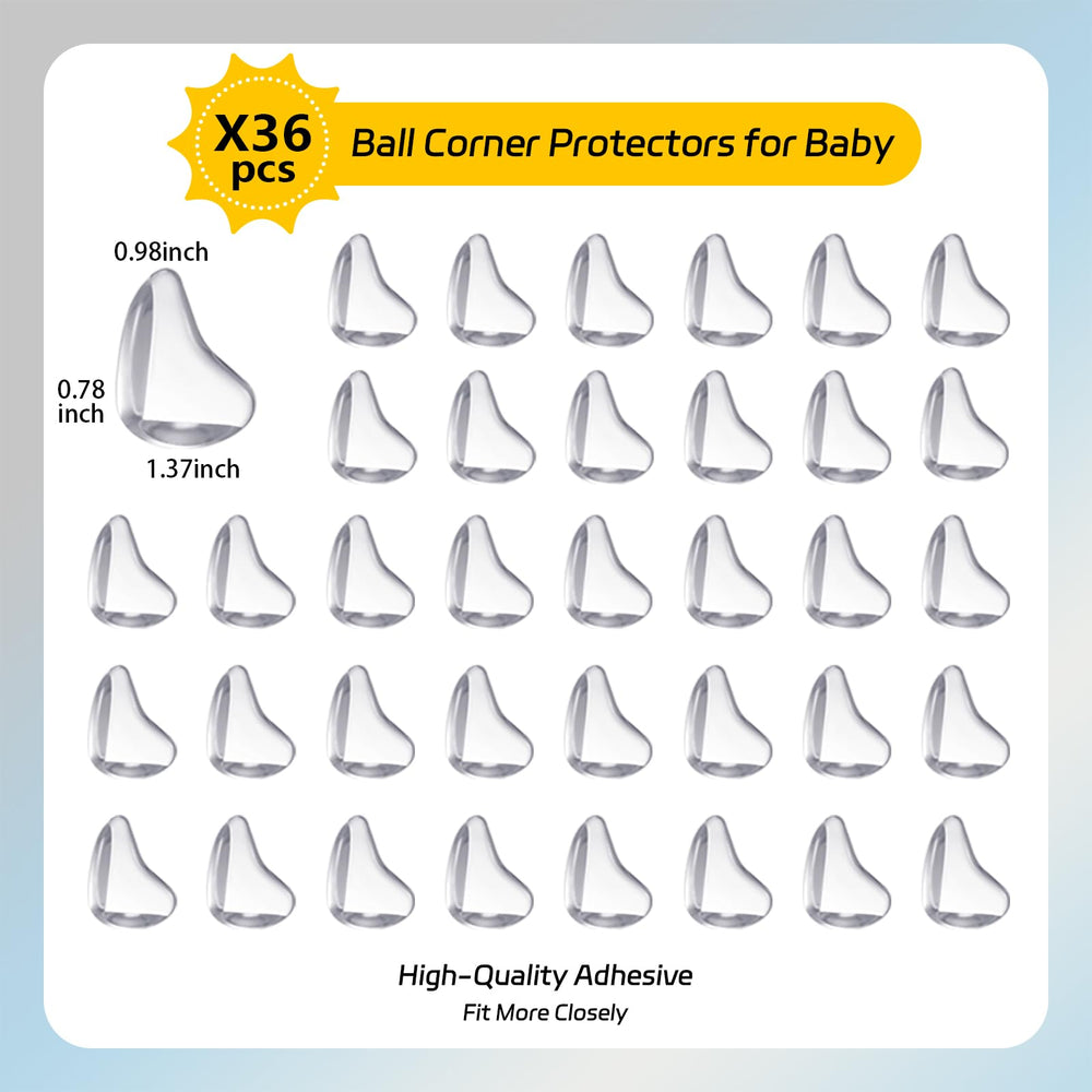 XmHaooL adhesive corner protector during peel-and-stick installation for fast setup
