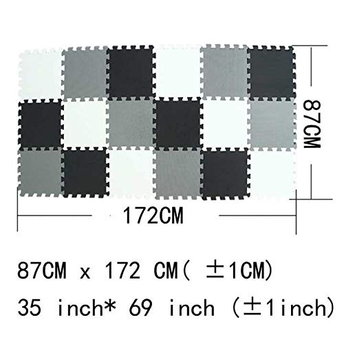 XMTMMD colorful puzzle play mat shows tile colors for imaginative play.