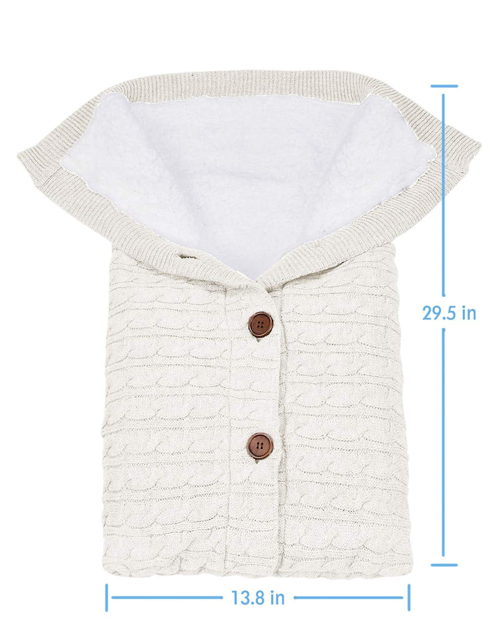 XMWEALTHY gender-neutral white swaddle suitable for any nursery