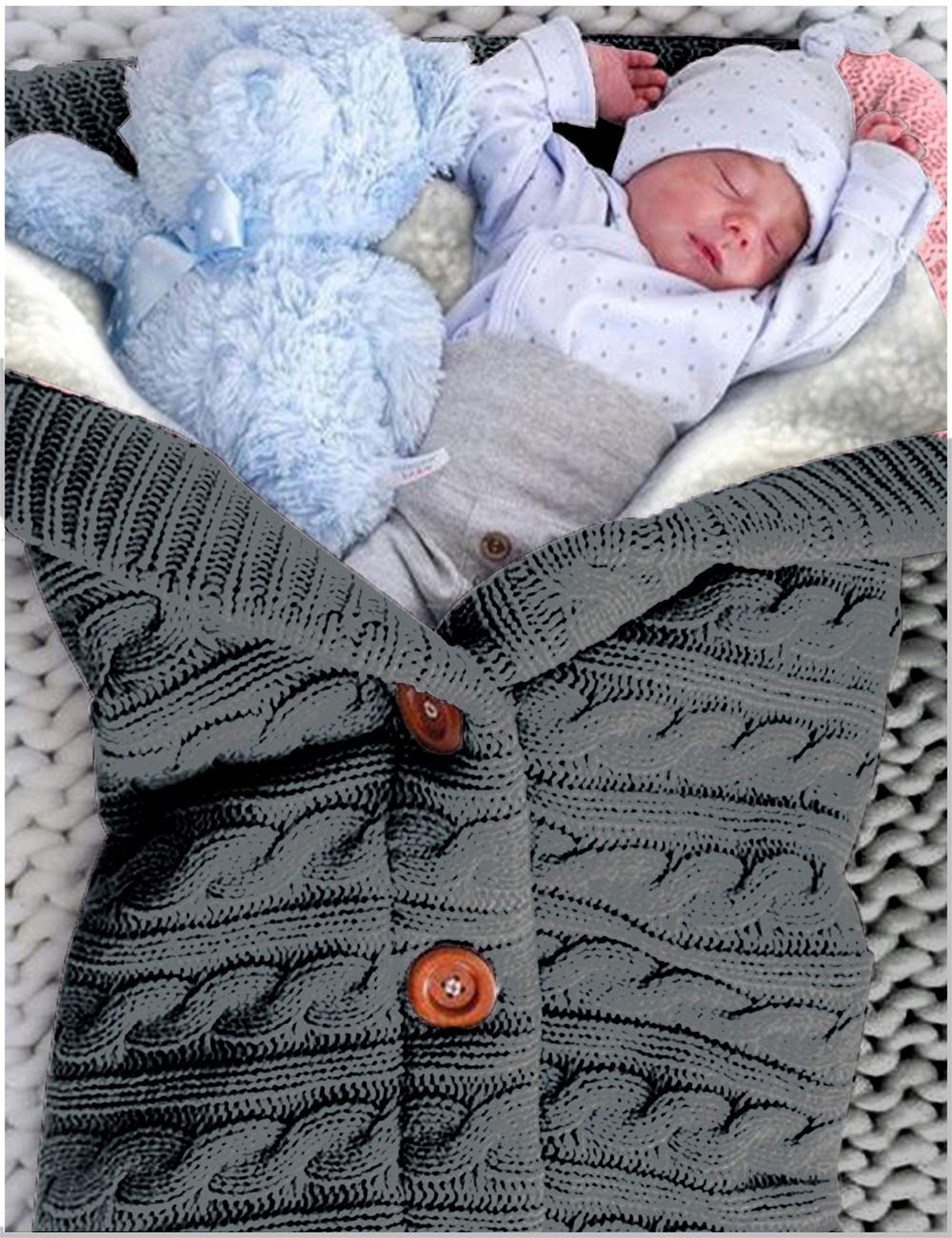 XMWEALTHY infant swaddle size 75 cm for full-body coverage