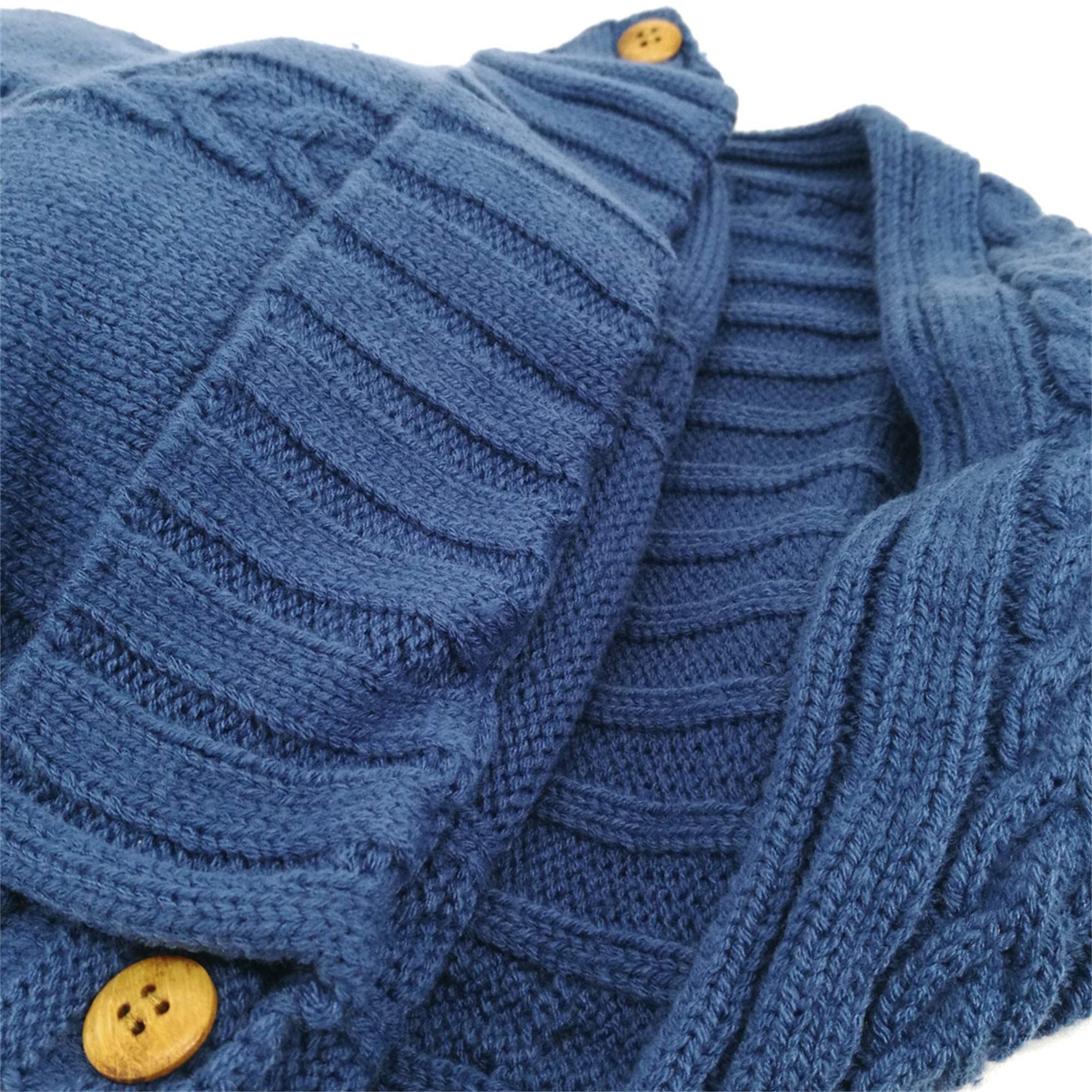 Soft knit fabric detail of XMWEALTHY baby wrap.