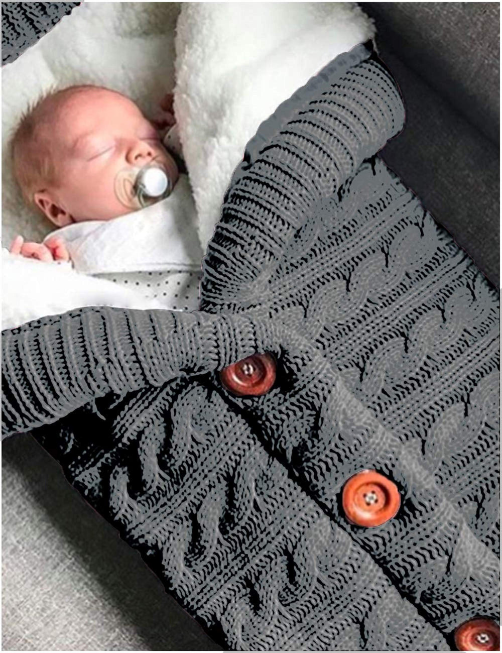XMWEALTHY multi-functional swaddle for stroller, crib, or sleep sack