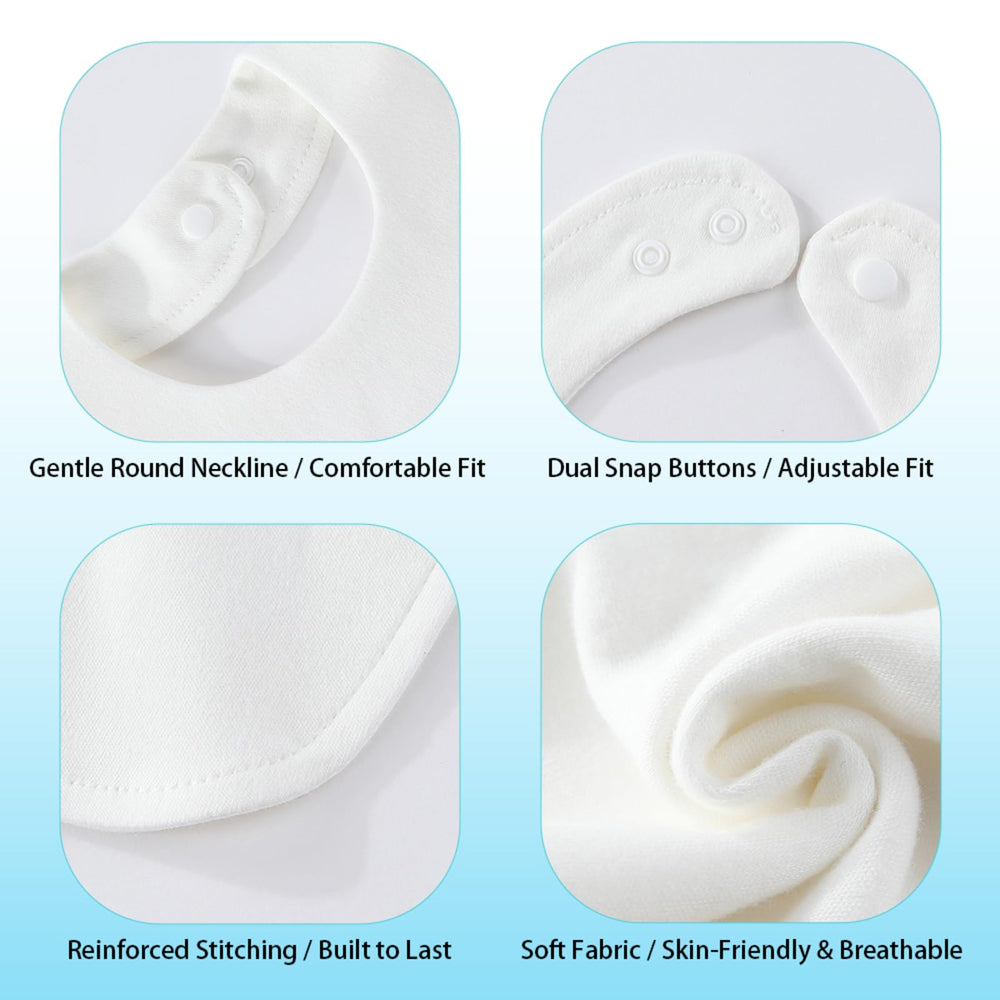 Xoleutpee bib features sturdy stitching for durability through daily use.