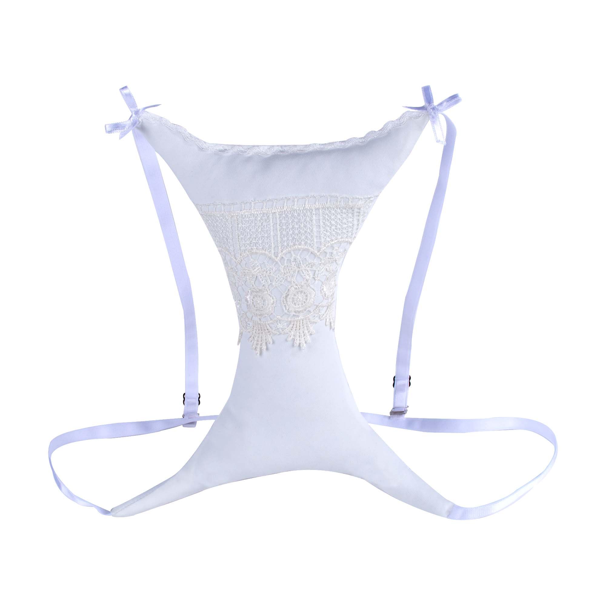 XORIA breast pillow with soft cotton offers gentle support for side sleepers.