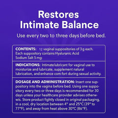 XORYTEN Vaginal Moisturizer box with 12 inserts for discreet daily care.