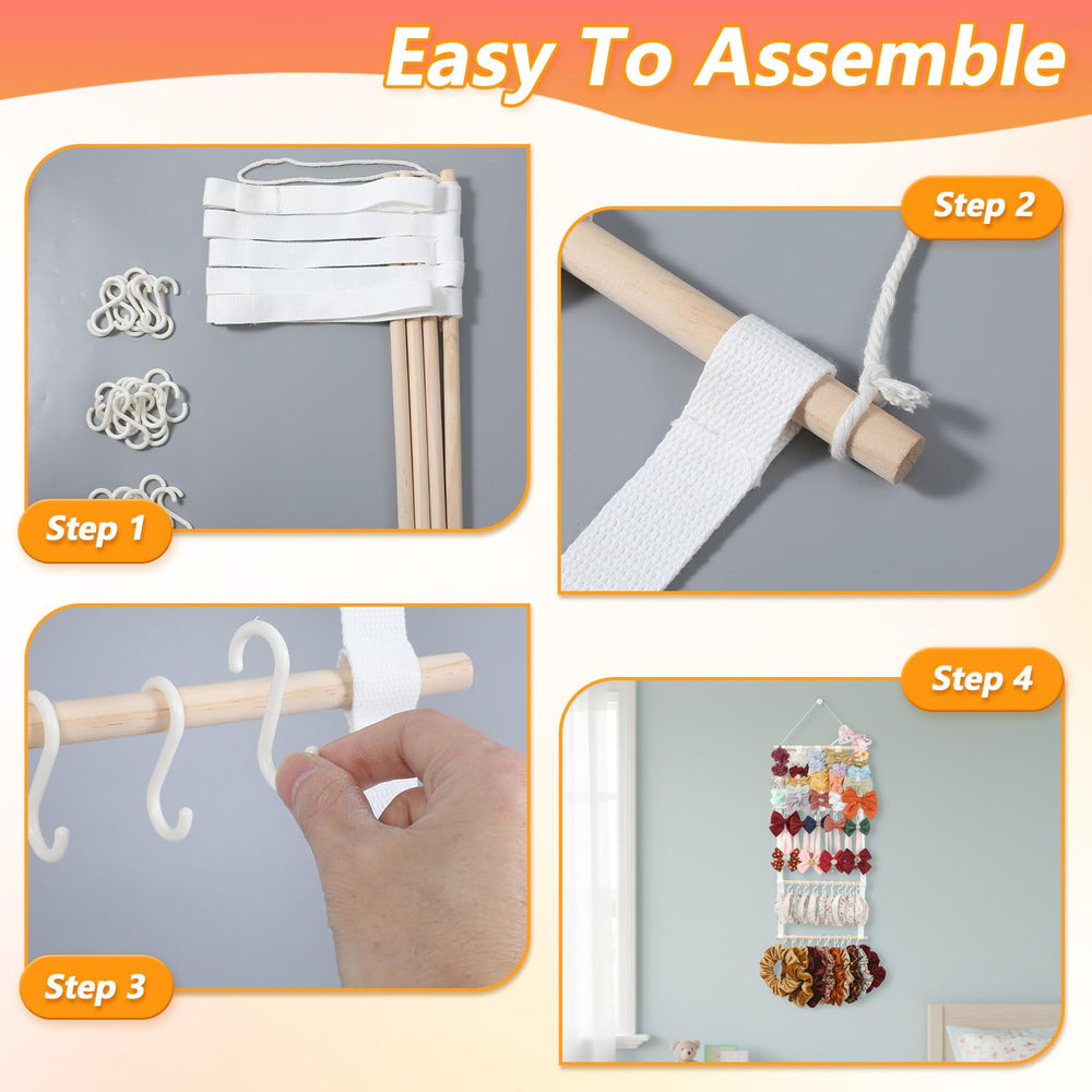 xozeooeu adjustable hooks adapt to different accessory sizes.