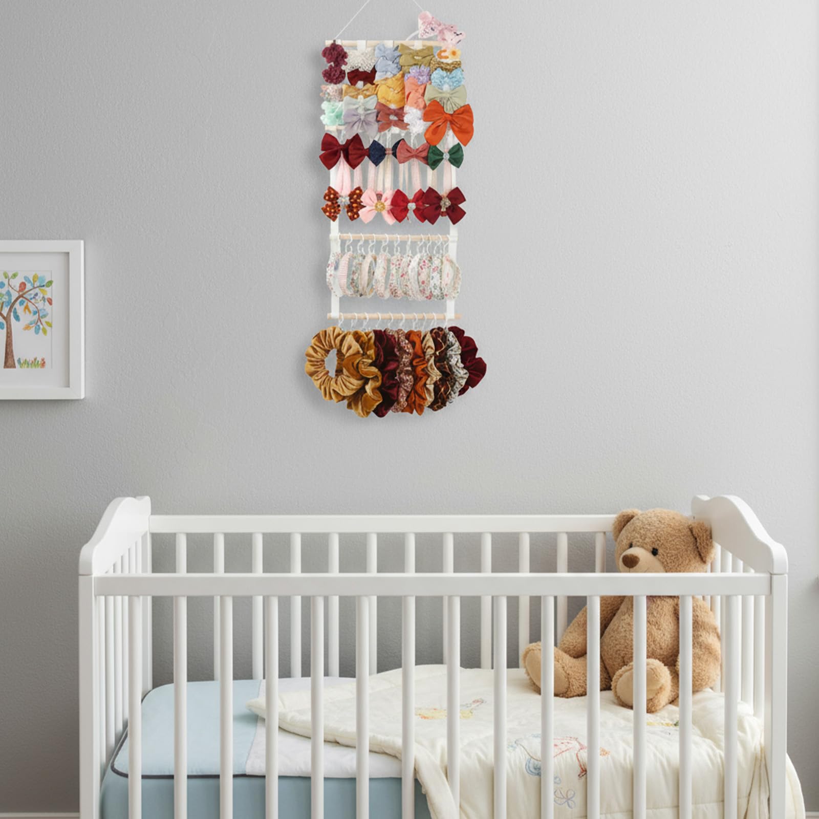xozeooeu easy-install organizer hangs on hooks or doors without tools.