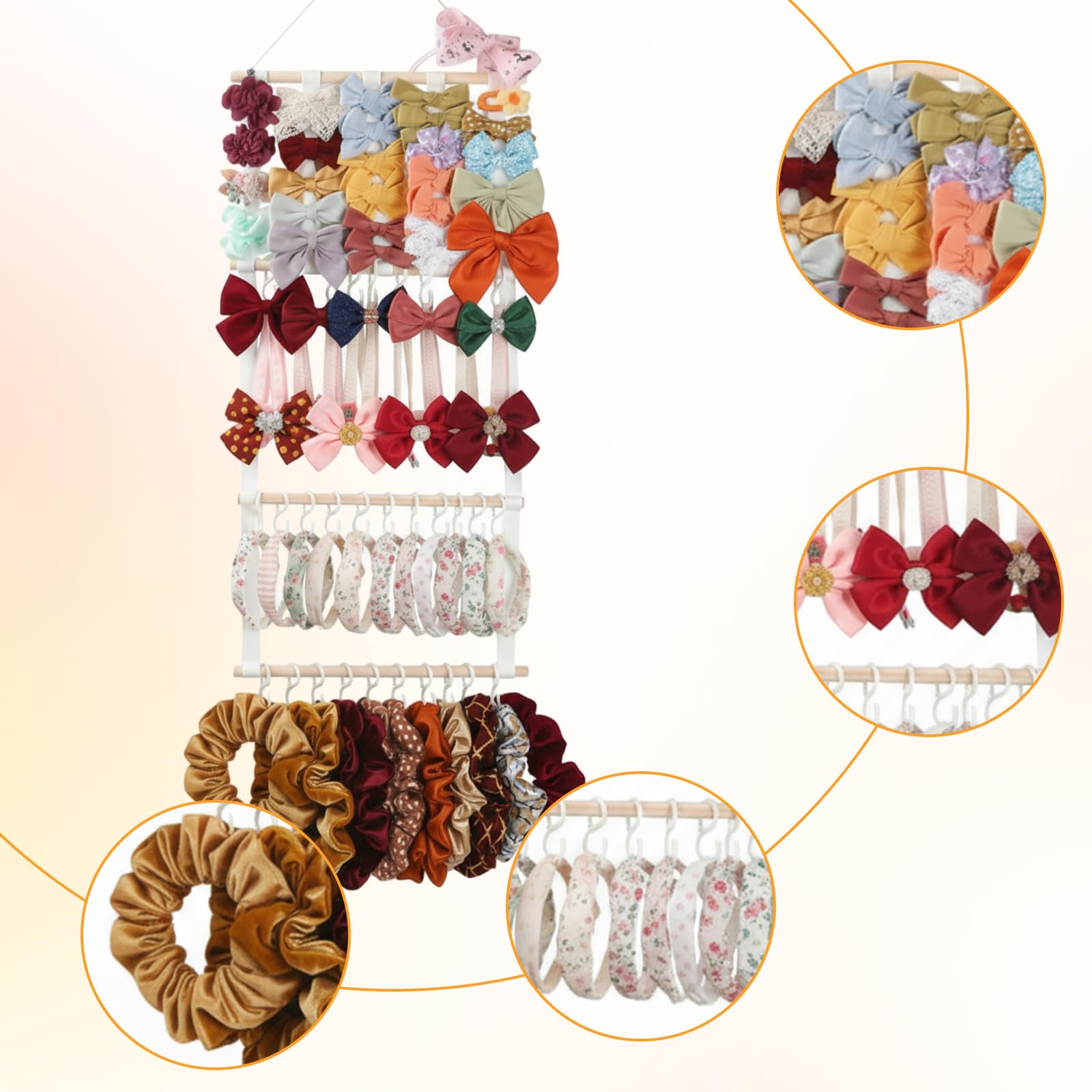 xozeooeu large-capacity storage centralizes hair items for easy sorting.
