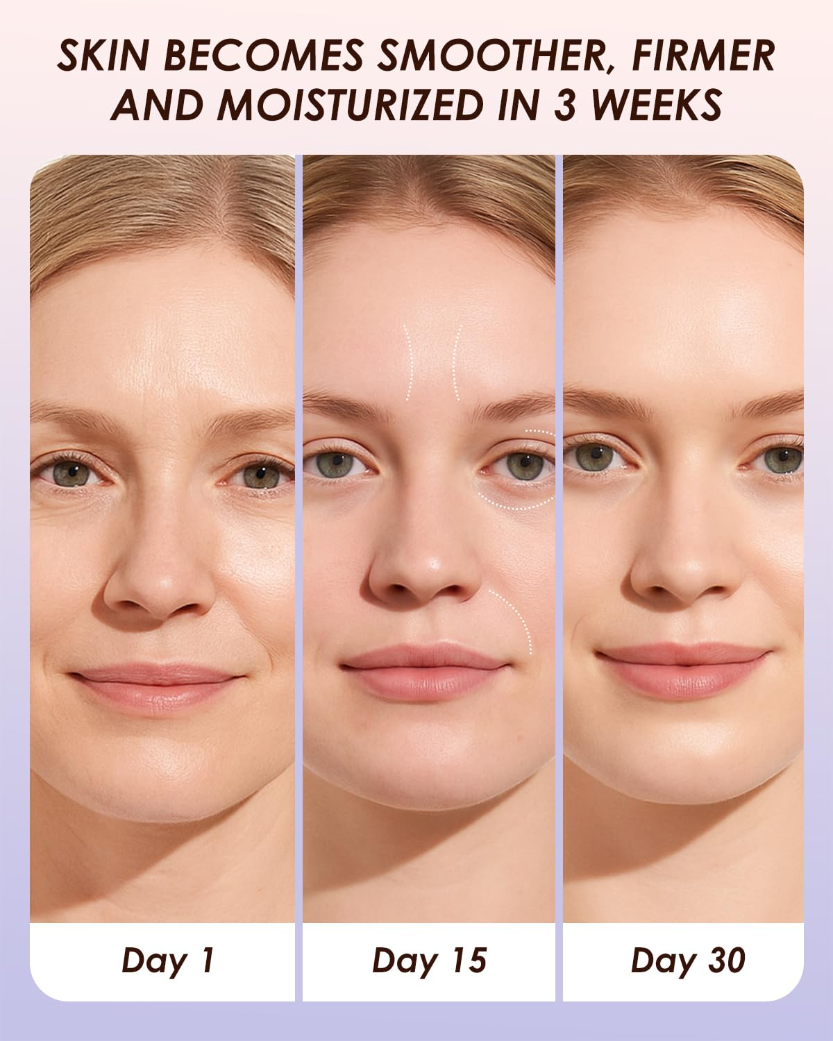 XPDGVS roll-on moisturizes cheeks forehead and under eyes