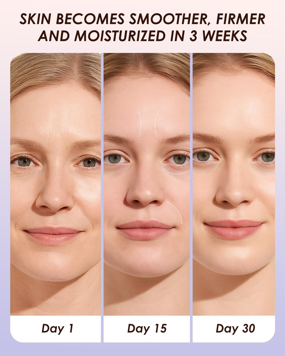 XPDGVS roll-on moisturizes cheeks forehead and under eyes