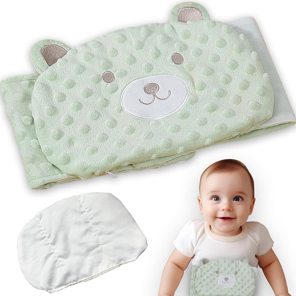 XPECIAL Baby Colic Relief Gripe Belt closeup: gentle warmth to soothe gas and tummy discomfort