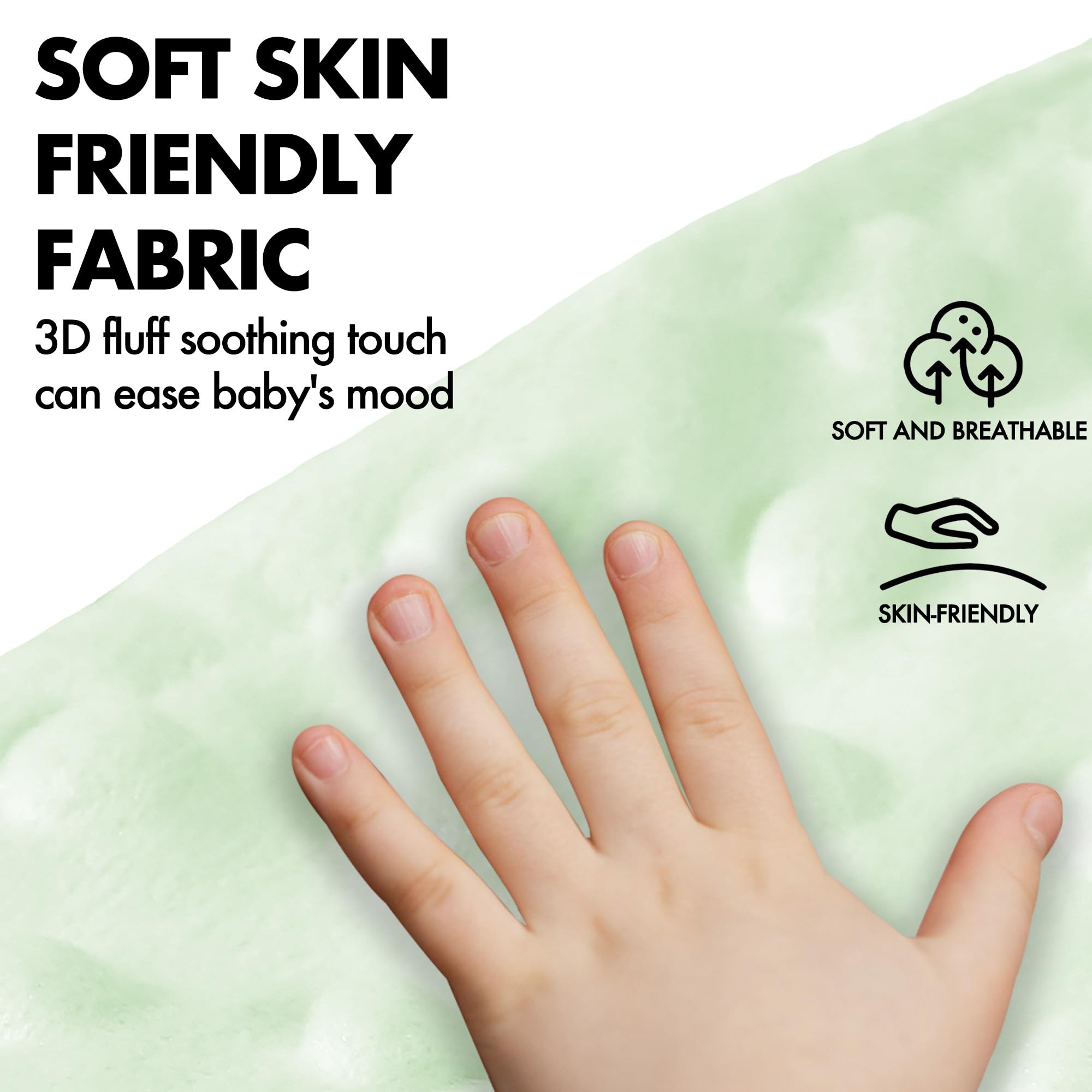 XPECIAL Baby Colic Relief Gripe Belt wrapped around baby for snug tummy support