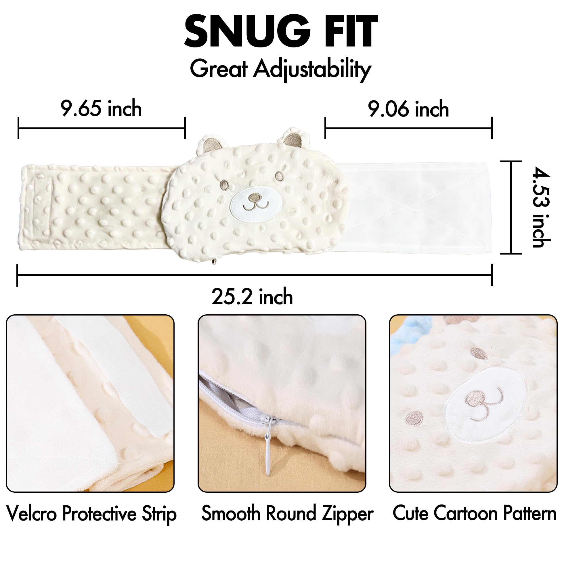 XPECIAL Hidden Zipper Baby Wrap—safe, seamless closure
