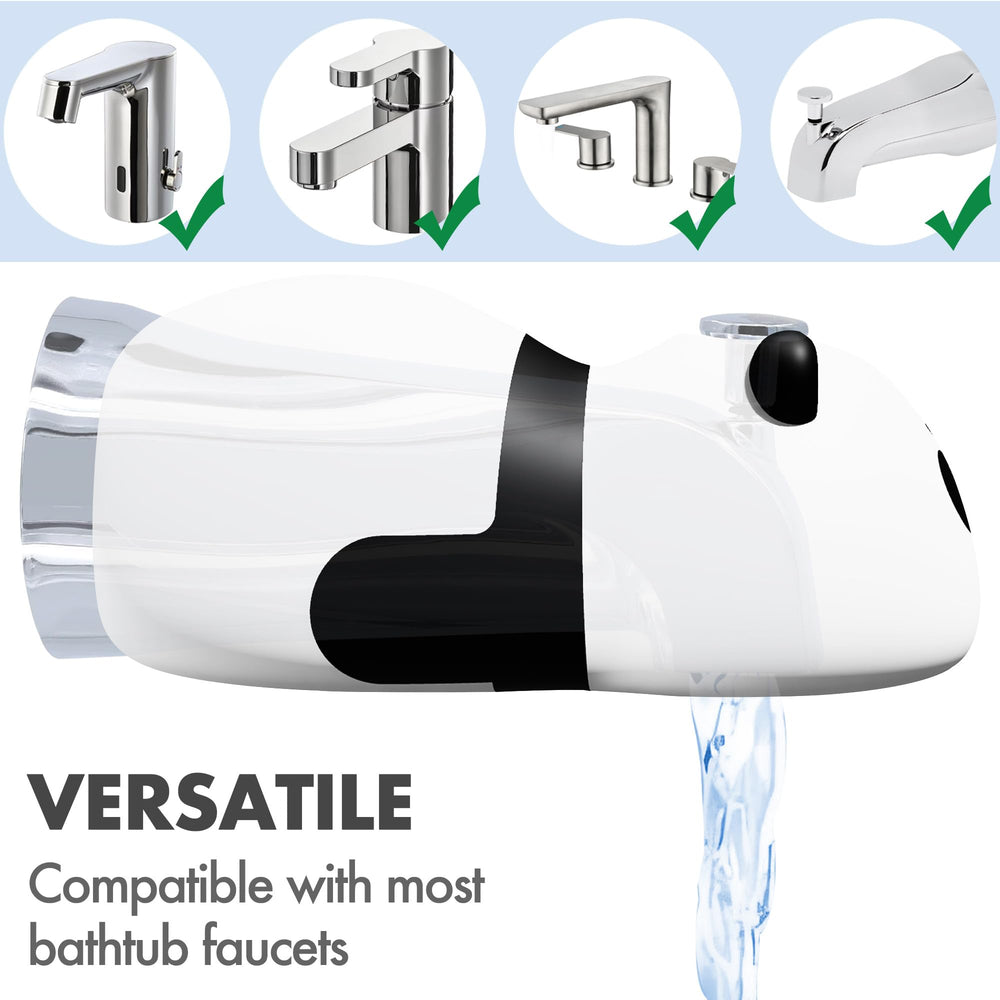 XPECIAL panda bath time decor adds charm to any tub.