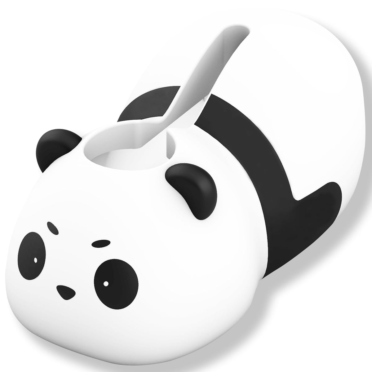 XPECIAL Panda faucet cover in soft silicone protects kids during bath time.