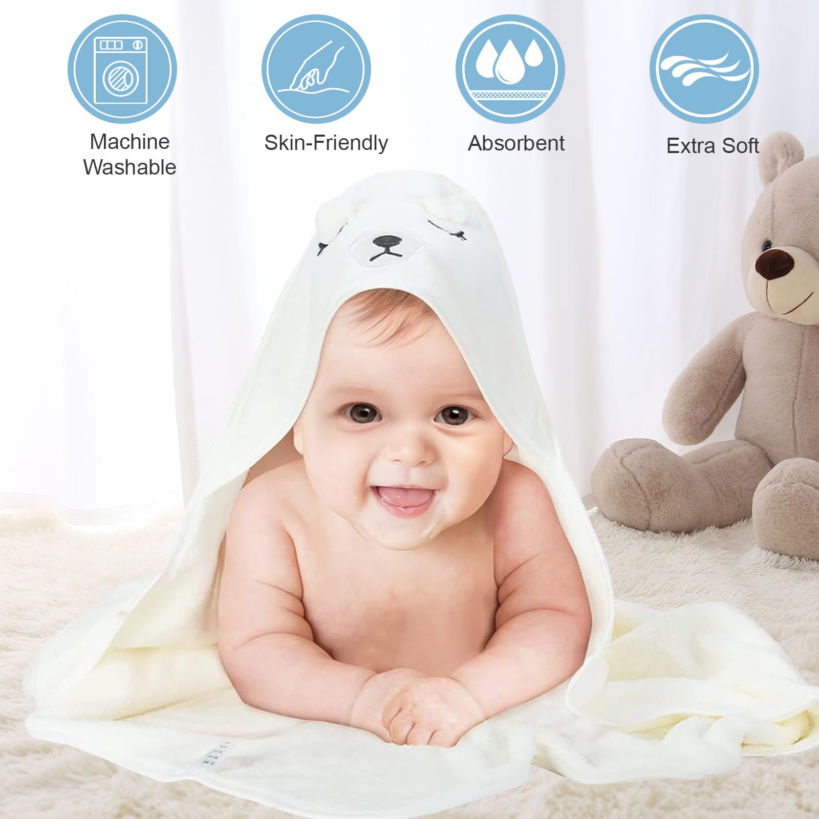 Xpertwarm gift-ready towel set ideal for baby showers and new parents.