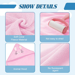 Xpertwarm towel with hood provides warm post bath coverage for toddlers.