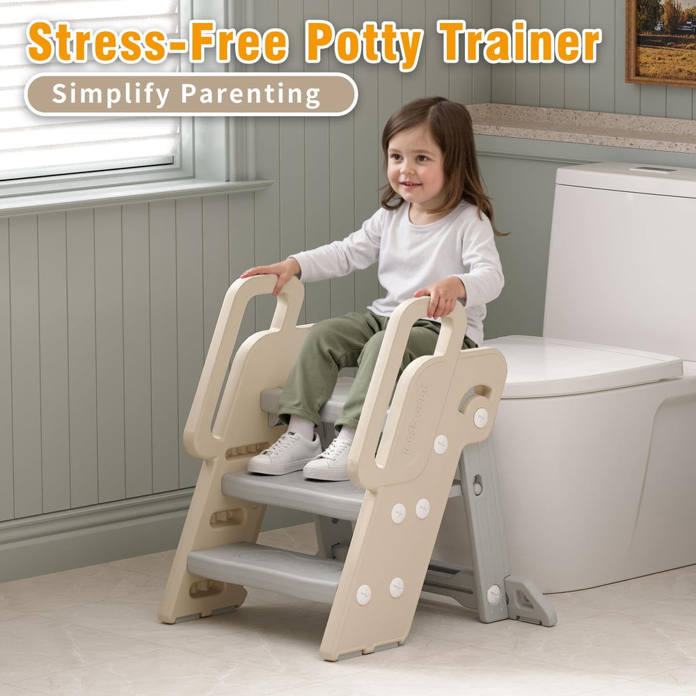 XQIAO adjustable two to three-step setup suitable for growing kids.
