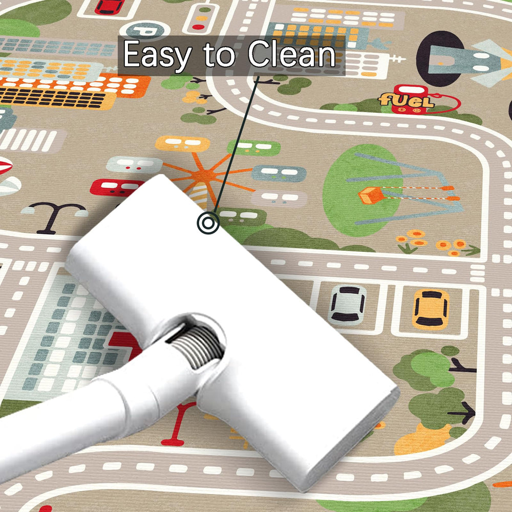 XRYZHC easy-clean rug suitable for vacuuming or machine washing.