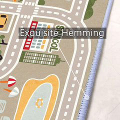 XRYZHC Non-slip backing keeps the car rug in place during active play.
