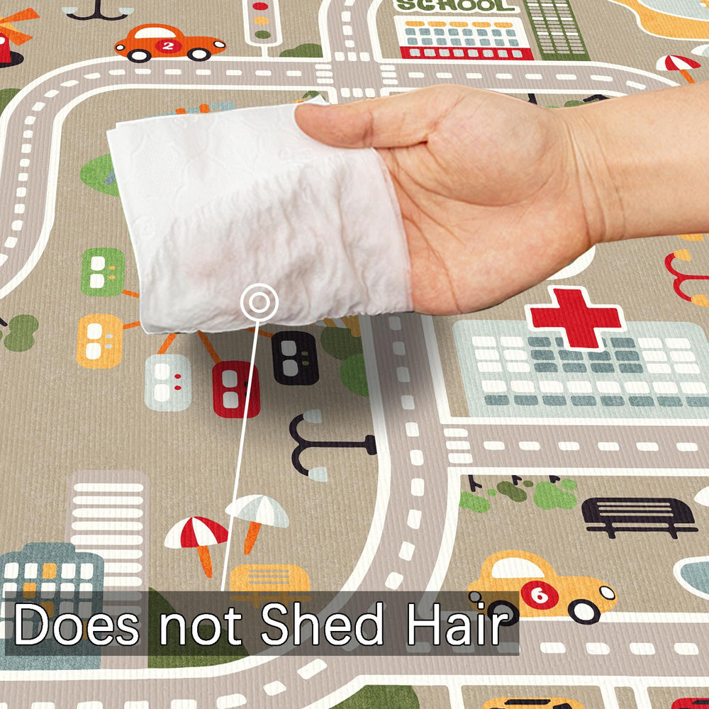 XRYZHC Soft polyester car mat in grey, easy to care for daily use.