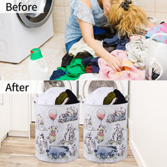 X-SIGA Bear Storage Basket folded side view suitable for compact transport.