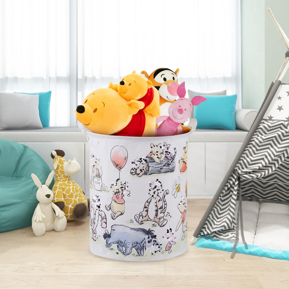 X-SIGA Bear Storage Basket in kids room helps toy organization.