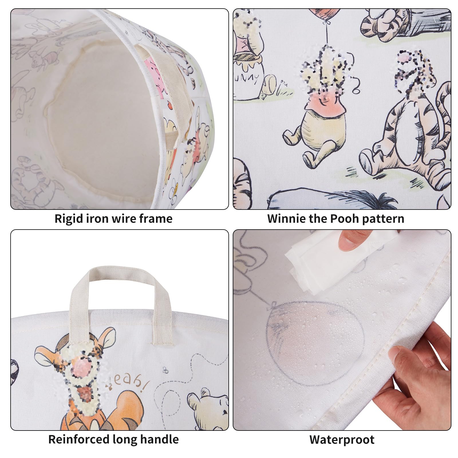X-SIGA Bear Storage Basket reinforced handles support daily use.