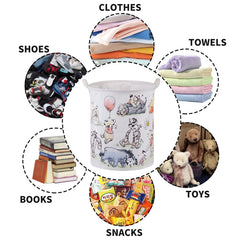 X-SIGA Bear Storage Basket waterproof lining enhances easy wipe cleanup.