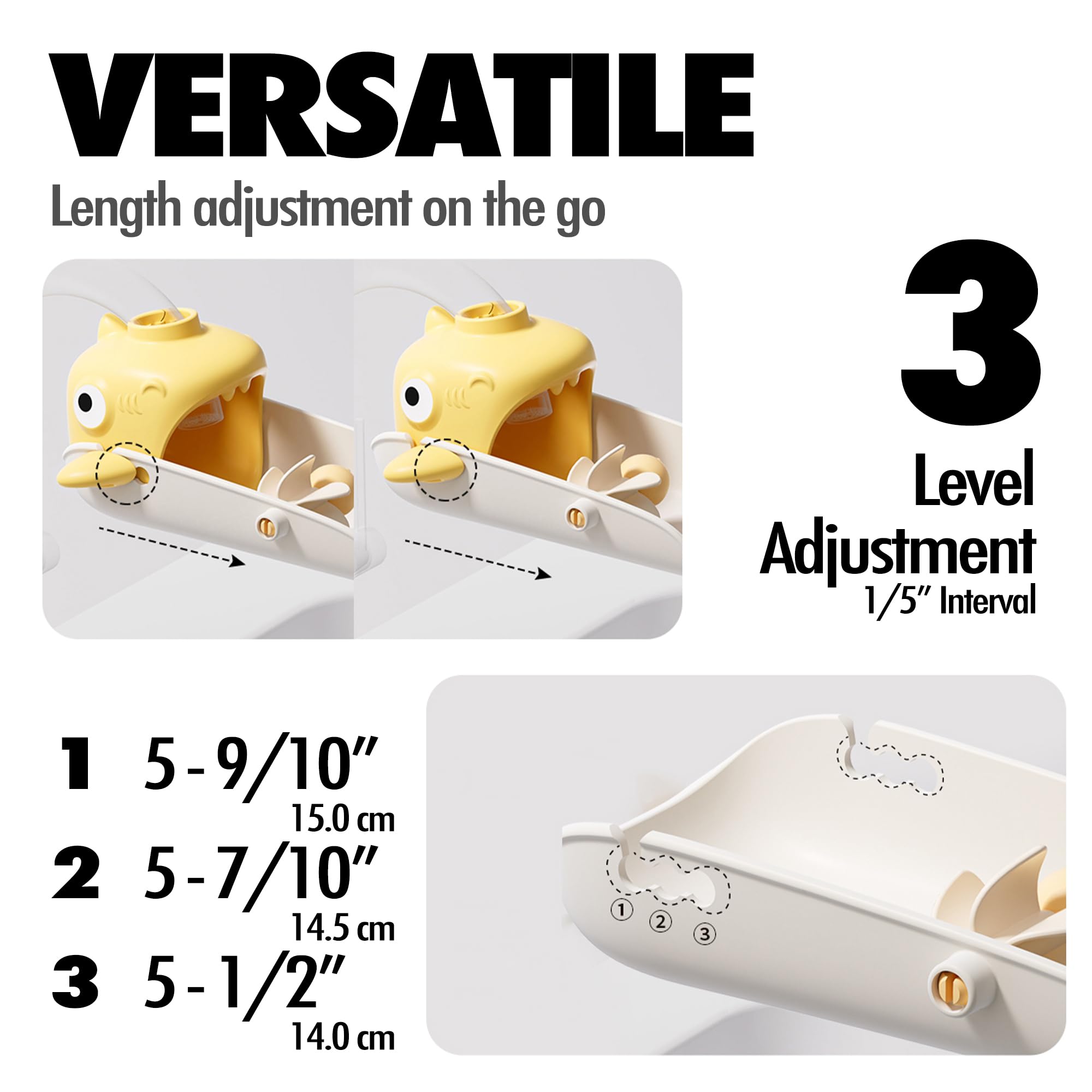 XPECIAL dishwasher-safe faucet extender for easy cleaning