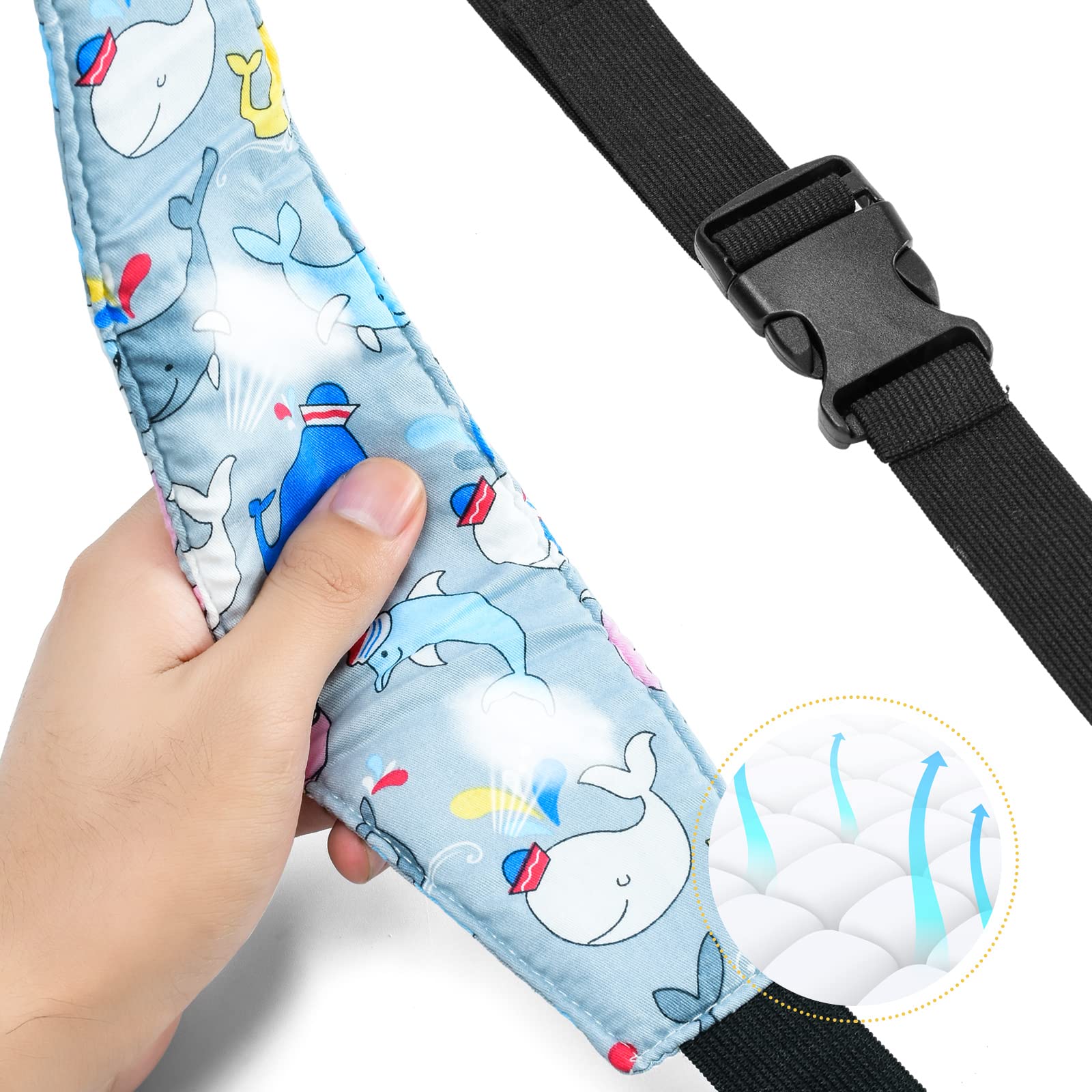 Xthuge blue owl padded harness pillow cushions tiny shoulders on the go
