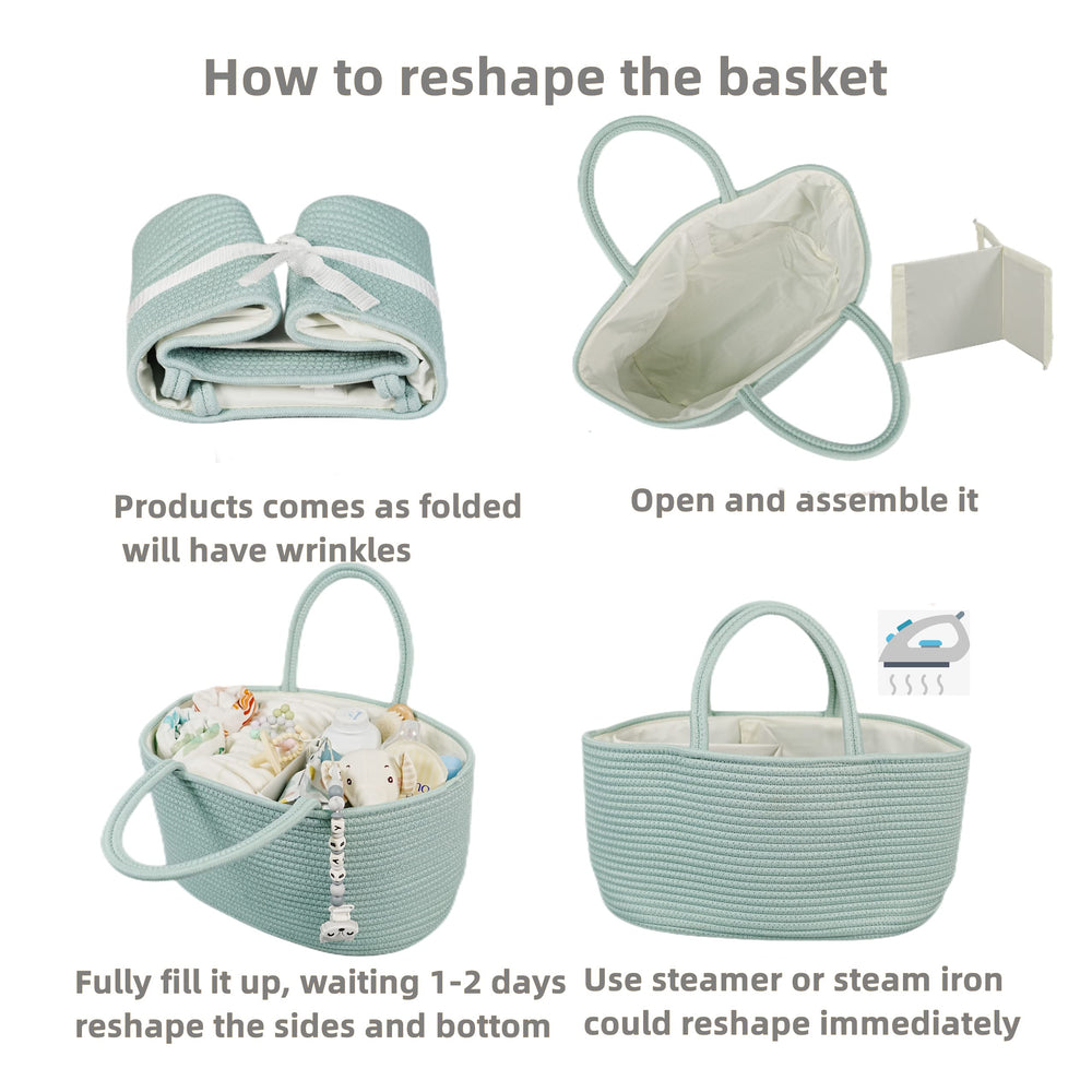 XUANGUO car travel diaper caddy keeps essentials organized on the go