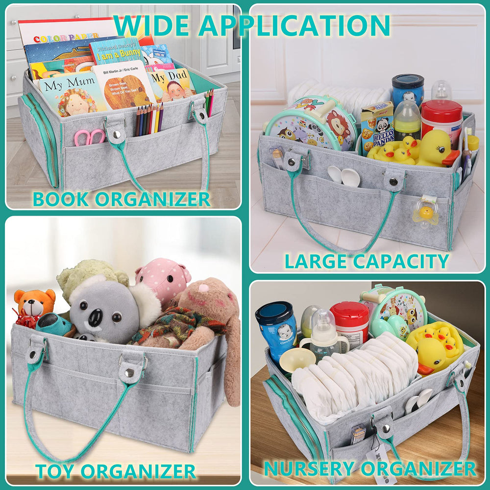 Xuanguo changing table organizer with removable inserts for flexible use.
